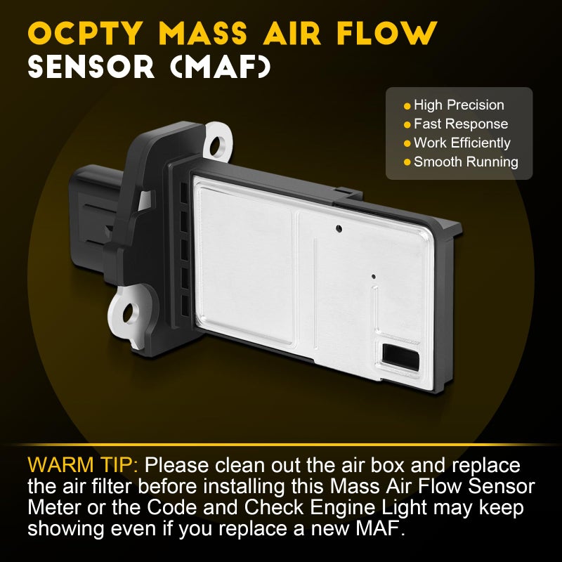 OCPTY Mass Air Flow Sensor Meter Fits for Ford E-150 Edge Escape Expedition Explorer Super Duty Mustang Taurus; for Lincoln LS Mark LT MKS MKT MKX MKZ; for Mercury Grand Marquis &More 3L3A12B579A - Image 3
